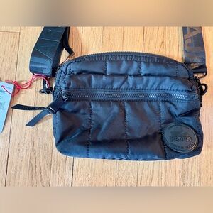 Pajar black nylon Crossbody camera bag purse